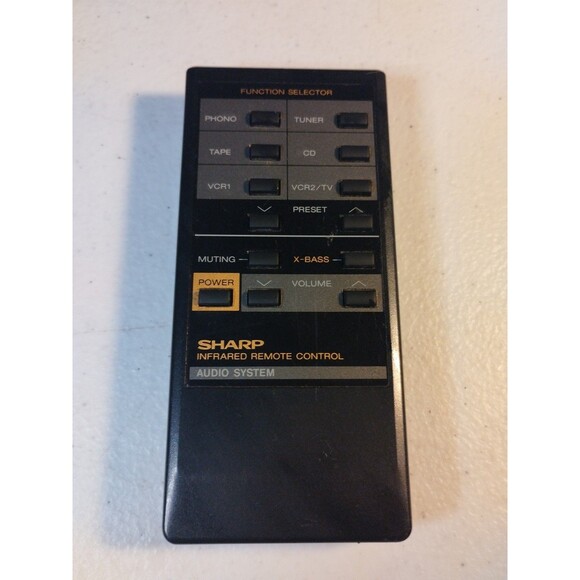 OEM Sharp RRMCG0144AFSA Siound System Remote - Tested & Works - Picture 1 of 4